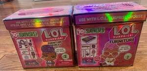 Lot of 2 LOL Surprise Furniture S3 Sleepover w/ Sleepy Bones & 10 Surprises NEW